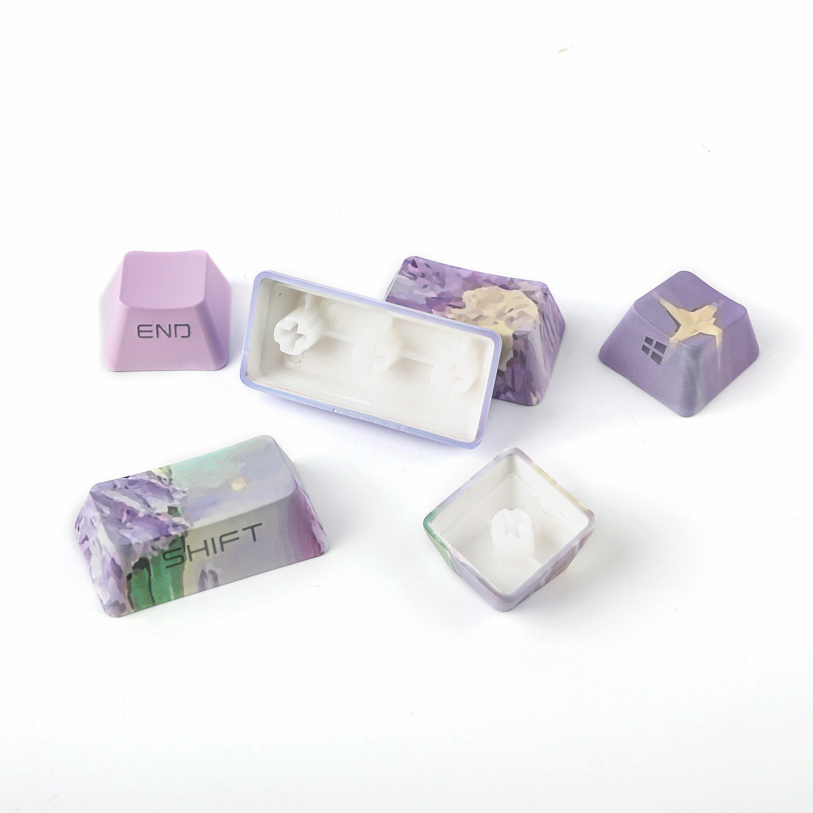 KiiBOOM Violet Keycaps Set 133 - Gaming Accessories Aesthetic recension och pris