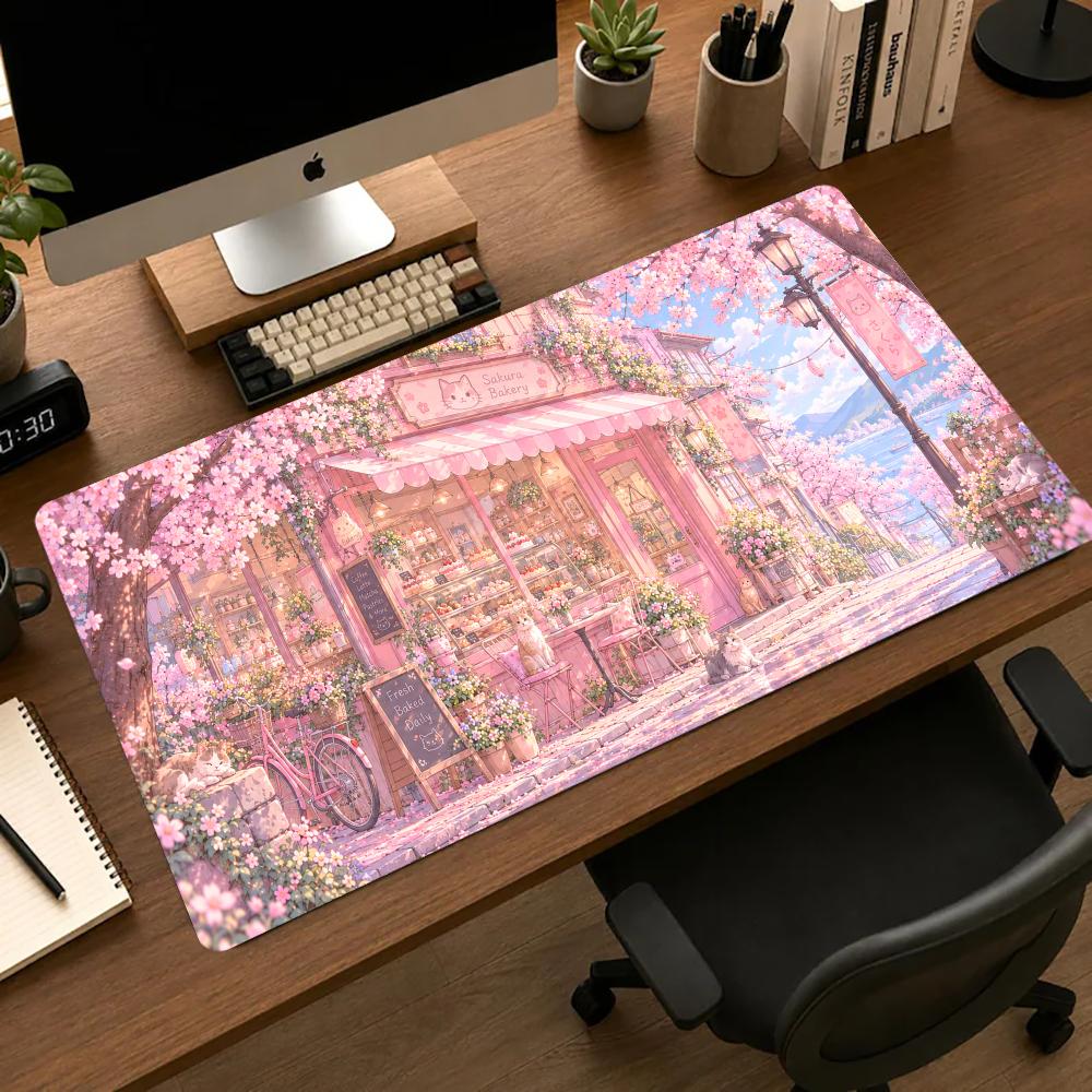 Cherry Blossom Shop Desk Mat T - Gaming Accessories Shop recension och pris