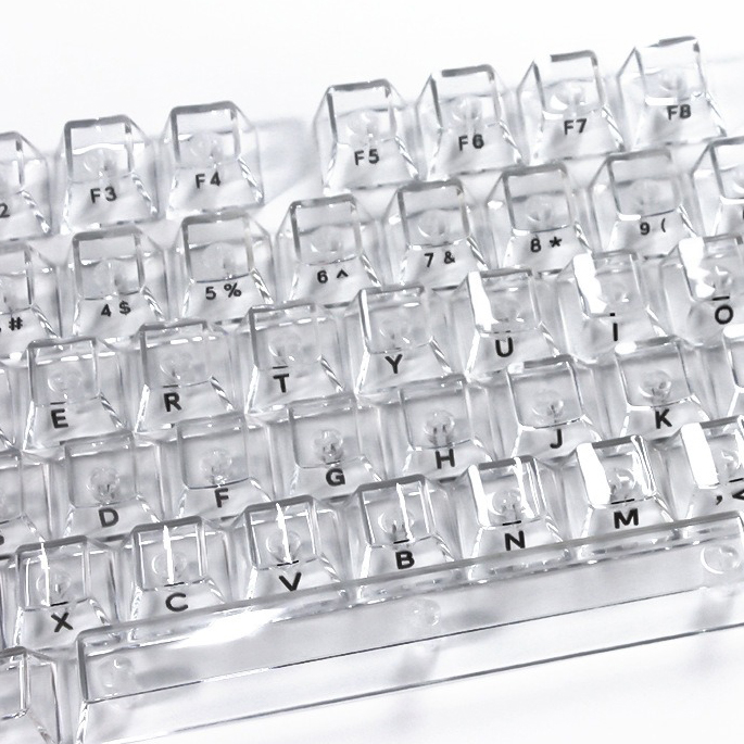 Crystal Transparent Cherry Pro - Gaming Accessories Aesthetic recension och pris