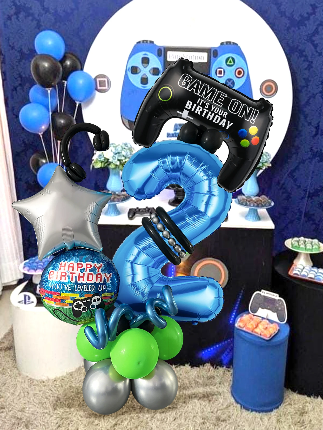 32PCS Game Theme Birthday Numb - Gaming Accessories For Room recension och pris