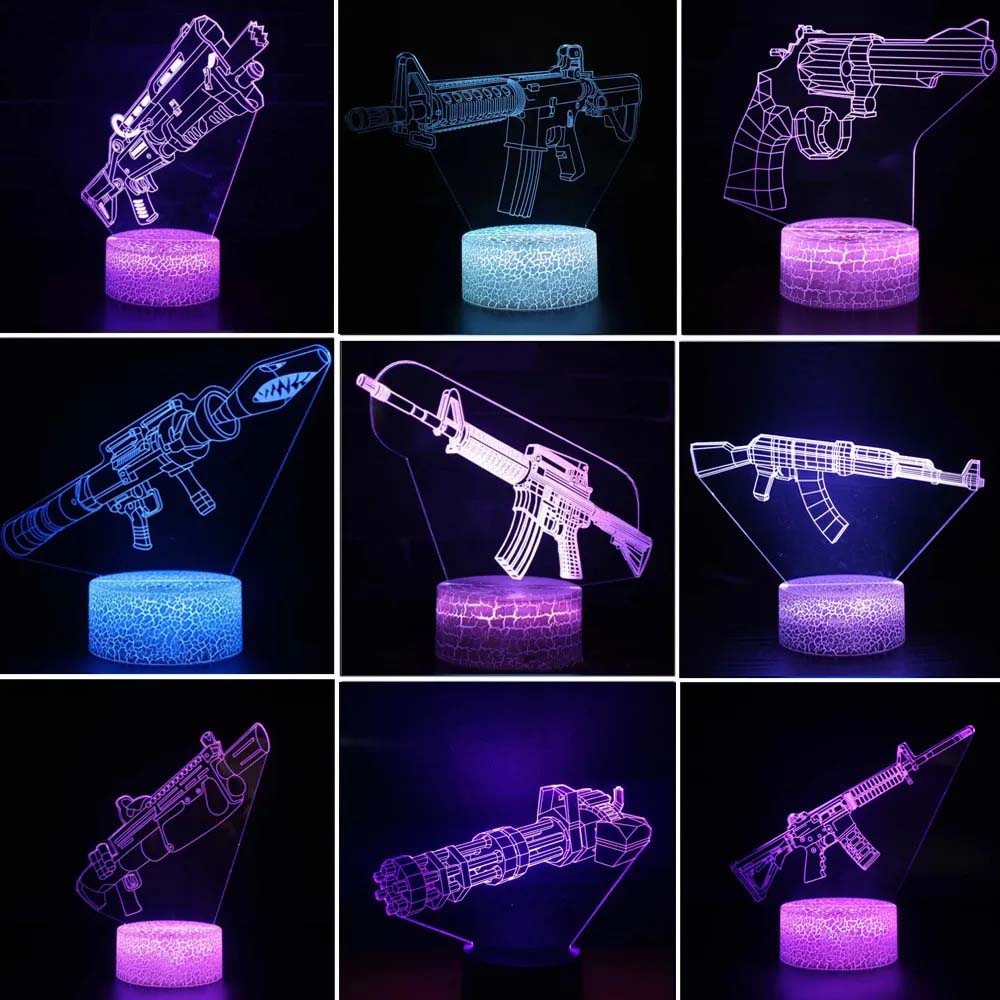 Game Rifle 3d Led Night Light  - Accessories For Your Gaming Room recension och pris