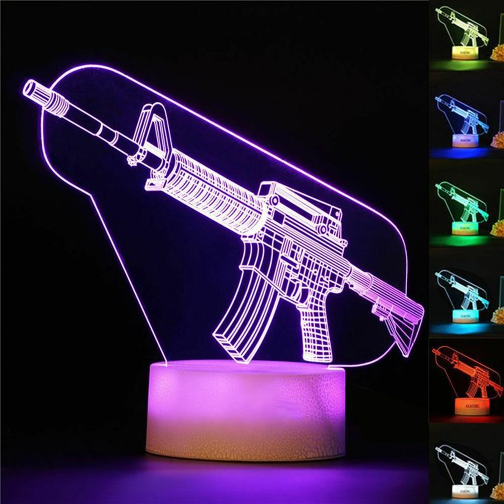 Game Rifle 3d Led Night Light  - Accessories For Your Gaming Room recension och pris