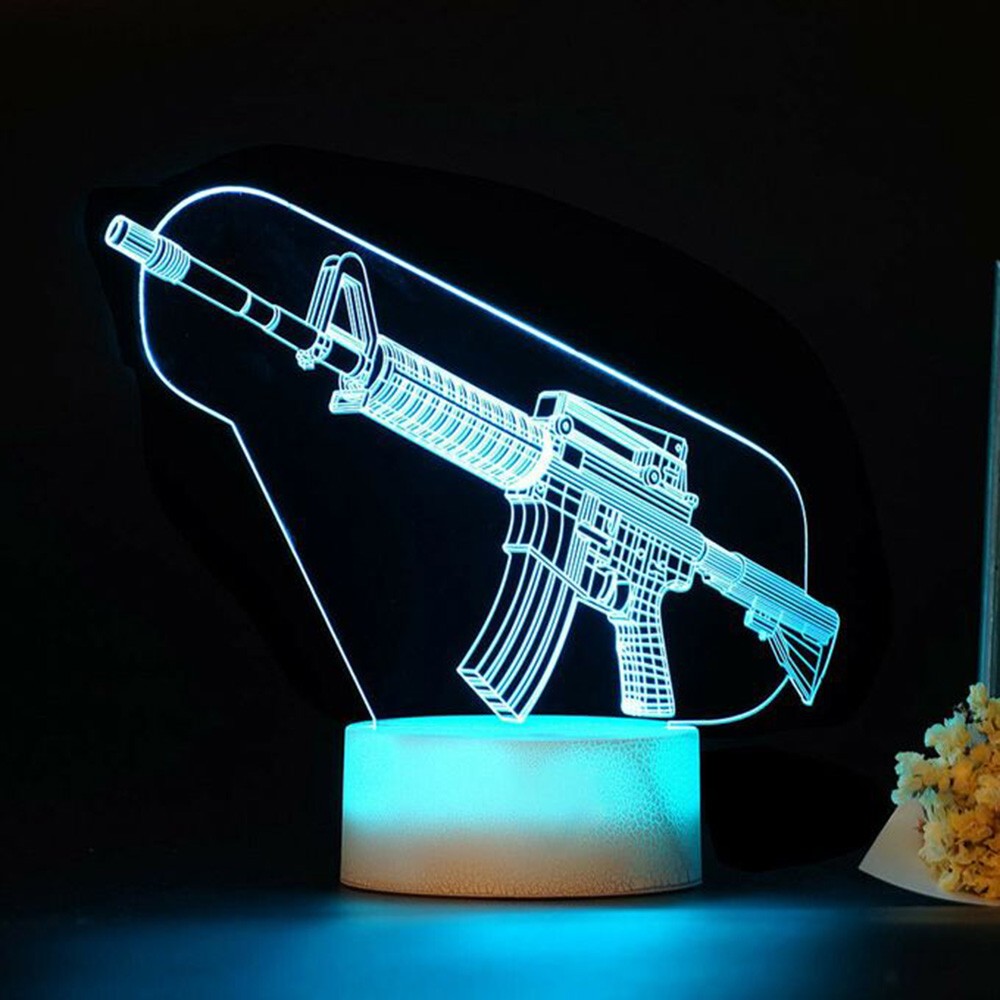 Game Rifle 3d Led Night Light  - Accessories For Your Gaming Room recension och pris